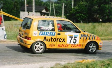 Jacek Sikora i Marek Kaczmarek - Fiat Cinquecento Sporting.